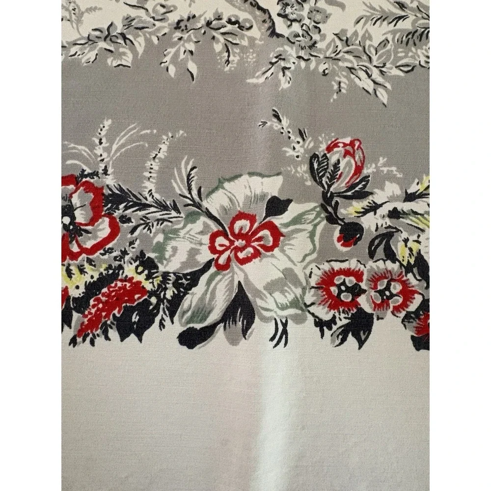 Vintage Tablecloth 1950's California Hand Prints 45